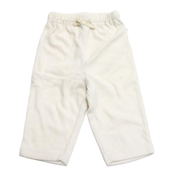 maarook マルーク“マルーク”のパウダーリブニットbabyパンツ・コーディネートしやすいシンプルなリブパンツ・柔らかな肌触りで伸縮性に優れたリブニット・ウエストのリボンがワンポイント・同素材の長袖Tシャツ（maa1155117012）...
