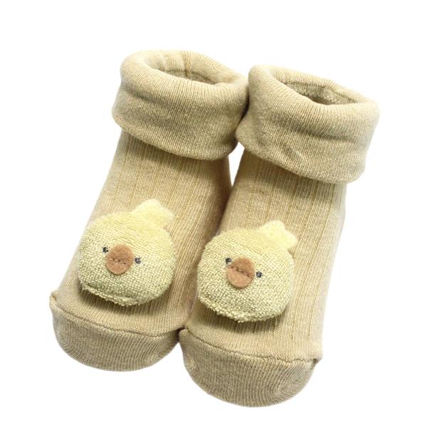 mocmof モクモフ“モクモフ”のアニマルベビーソックス・立体的なアニマルモチーフがポイントのソックス・ベビーコーデのアクセントになるアイテム・履き口をくるっと折り返すことでフィット感UP・足裏には滑り止め付き関連キーワード:ベビー BA...