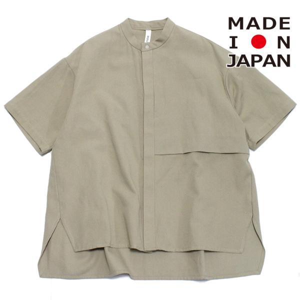 MOUN TEN.:160cm / オーガニック コットン ノーカラー シャツ シャツ・ブラウス 