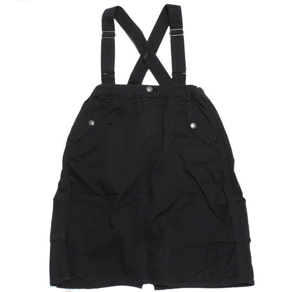 Ocean＆Ground オーシャン＆グラウンド“オーシャン＆グラウンド”のミリタリーサスペンダースカート・ジャンスカとミリタリースカートの2wayデザイン・その日の気分で着方を楽しめるアイテムです・ハリ感のあるツイル素材を採用・前後にはポ...