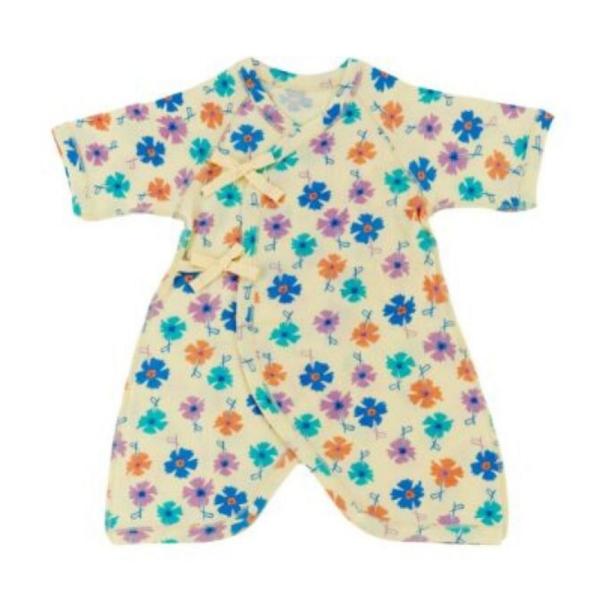 Ocean＆Ground オーシャン＆グラウンド“オーシャン＆グラウンド”PaintingFlowerコンビ肌着・新生児から着せられるサイズ展開・肌着は何枚あっても重宝するアイテム・スナップボタン仕様で着脱が簡単・体にやさしくフィットして快...