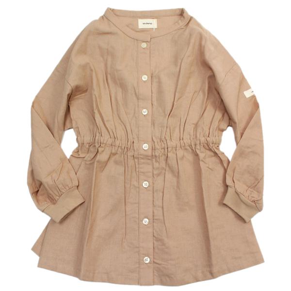 undeny. アンディニー“アンディニー”のブラウスチュニック・清涼感のある生地感のコットンリネンシーチングを使用・くったりと柔らかで心地の良い肌触り・ペプラム部分はふわりと程よいボリューム感・羽織としてもチュニックブラウスとしても着用可...