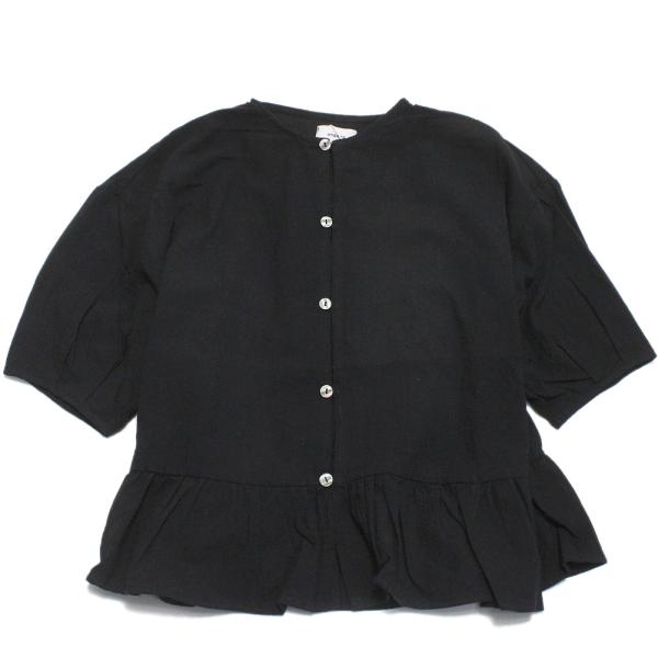 undeny. アンディニーフリルブラウス・着心地柔らかなシアークロス生地・ふんわりと広がるフレアなシルエットが魅力・バックの切り替えギャザーもアクセントに・フロントはボタンで開閉が可能になっていますWH:135cm/24kg/L(130-...