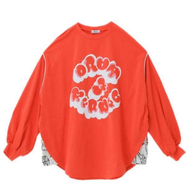 長袖Tシャツ "ユニカ" ぷくぷくPOP tee オレンジ(16)