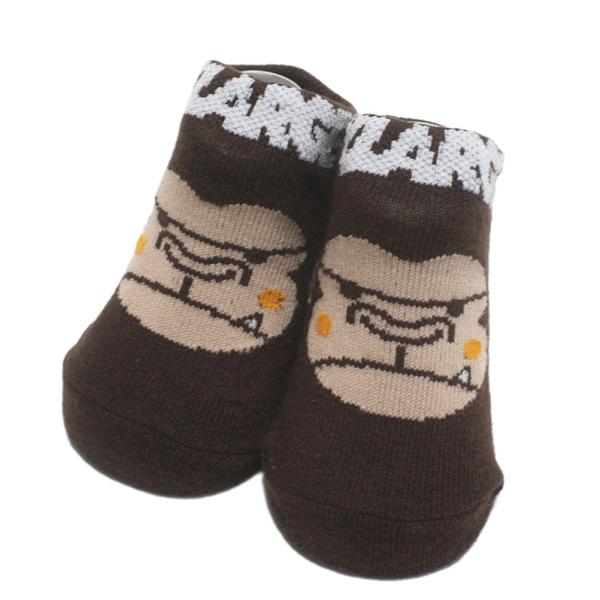 XLARGE KIDS エクストララージキッズ“エクストララージキッズ”のファニーゴリラビッグフェイスベビーソックス・フェイスデザインがインパクトあり・ファニーゴリラのベビーくつ下・素材はコットンベースの優しい肌触り・足裏部分は安心のすべり...