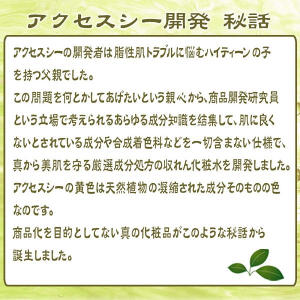 メンズ化粧水 アクセスシー 2本組 天然エキス配合 肌荒れ 皮脂分泌に対応 ノンオイリー仕様で脂性肌に最適 毛穴引き締め スキンケア 弱酸 Apaproduction Fr