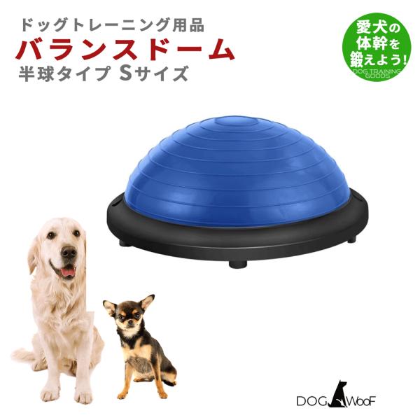 バランスドーム 犬 ペット ドッグバランスドーム 半円形 小型犬 中型犬 大型犬 体幹トレーニング Sサイズ