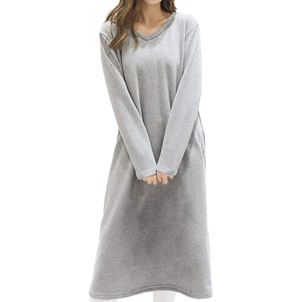 My Spica マタニティ 裏起毛 ロング ワンピース 無地 産前産後 妊婦服 マタニティーウェアー マキシ丈 暖かい ゆったり 普段着 Texascashandpawn Com