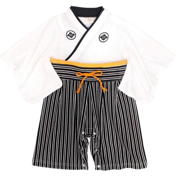 袴 ロンパース 男の子 ベビー 赤ちゃん はかま 和装 カバーオール フォーマル Tm001 ホワイト 60cm Sagaretxe Net