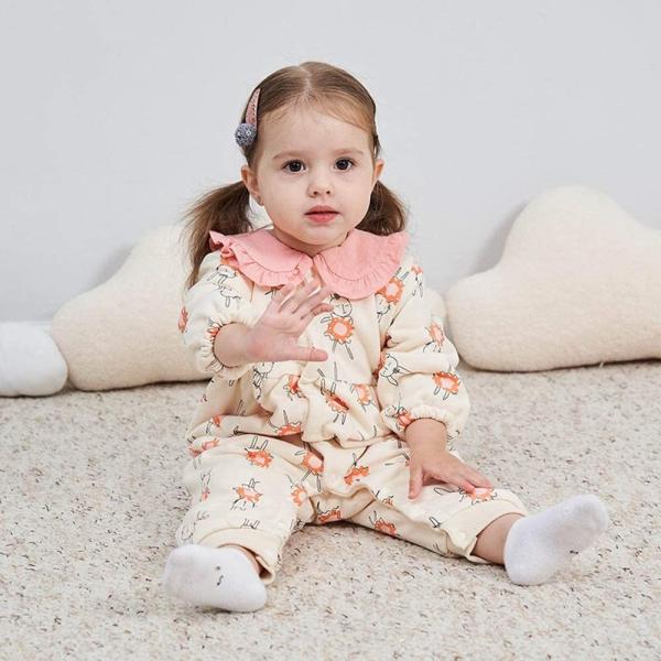 Baby Nest ベビー服 カバーオール 長袖 秋冬 前開き 女の子 赤ちゃん服 新生児服 韓国風 欧米風 出産祝い クリスマス かわいい Autoliftpartsplus Com