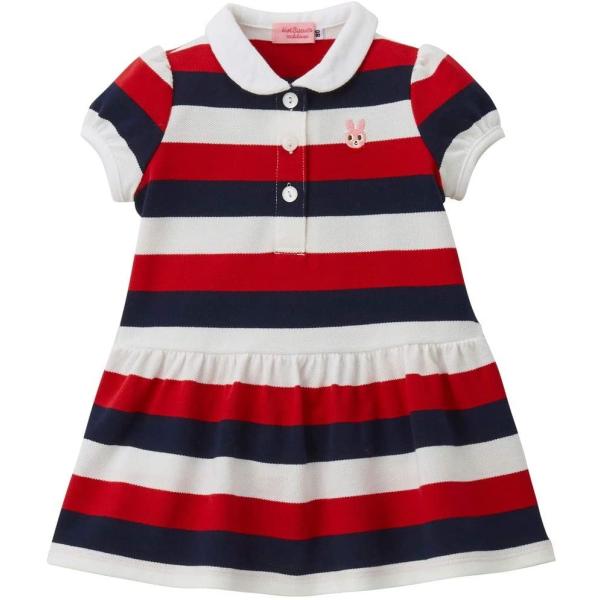 ミキハウス ホットビスケッツ ワンピース 72 1903 260 1 赤 紺 Morenotafurt Com