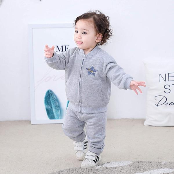 Cotton Fairy ベビー シャンパー 男の子 両側に着用 中綿ジャケットとロングパンツセット かっこいい 星柄 赤ちゃん アウター Www Npattorney Com