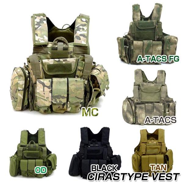 CIRASタイプ ポーチ6種 タクティカルベストセット : mimiy