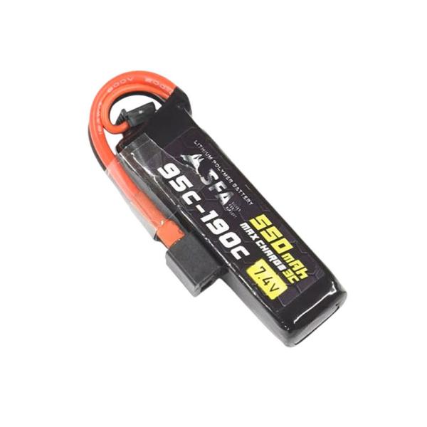 SFA Li-Poバッテリー 7.4V550mAh 95C-190C T字コネクタ 電動ガン リポバッテリー SA-B027T メール便可