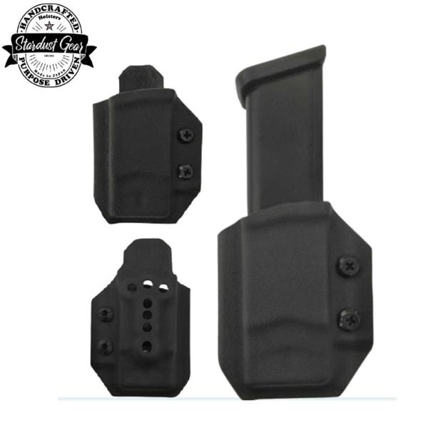 Stardust Gear スターダストギア Lip safe シリーズ 9mmダブルカラム用リップセーフ マガジンキャリア マガジンポーチ BK