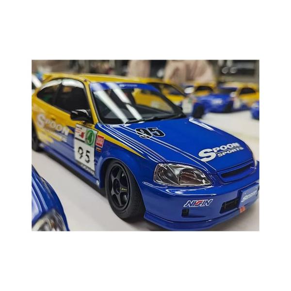 ミニカー　1／64 シビック　タイプR CIVIC　TYPE　R EK9 8台 HONDA Civic Type R(EK9) SPOON Racing #95 ホンダ シビック タイプR