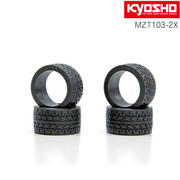 ミニッツ レーシングラジアルワイドタイヤ  2X 4入 KYOSHO 京商 MINI-Z ミニッツ MZT103-2X メール便