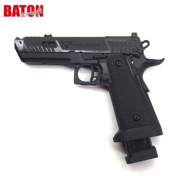 BATON airsoft CO2ガスブローバック BT-SAND VIPER CO2GBB BK 刻印入りモデル 18歳以上対象 送料無料