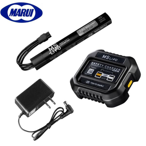 MS-LiPo 7.4Vリポバッテリーと充電器セット TOKYO MARUI（東京マルイ） MS Li-Po スターターセット 充電器