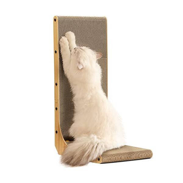 FUKUMARU 猫用L字型スクラッチャー 猫 猫用 爪とぎ 爪研ぎ