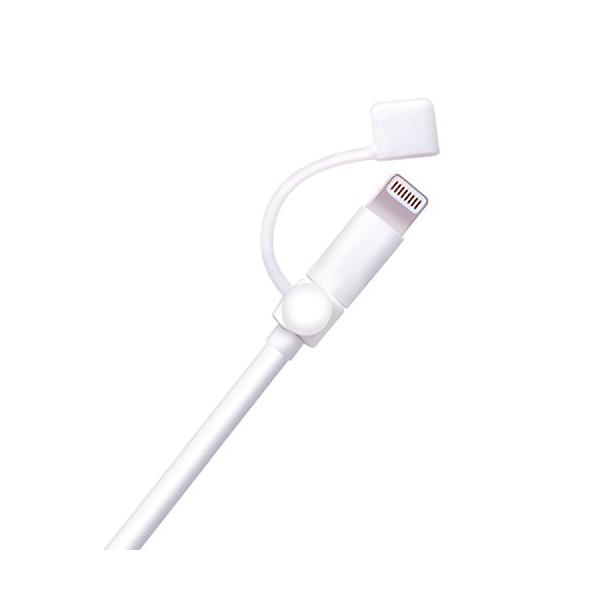 他サイト： エレコムライトニングケーブル アクセサリー 端子の汚れを防ぎホコリから守る ホワイト P-APLTCWHの商品画像