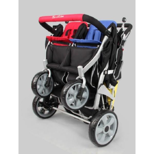 ポイント15倍オートブレーキ 折りたたみ自立機能付き 4人乗り高機能モデル Ds Mina Va 保育 代引不可 送料無料 幼稚園 幼稚園 Select Shop 大型ベビーカーfamilidoo ファミリードゥー