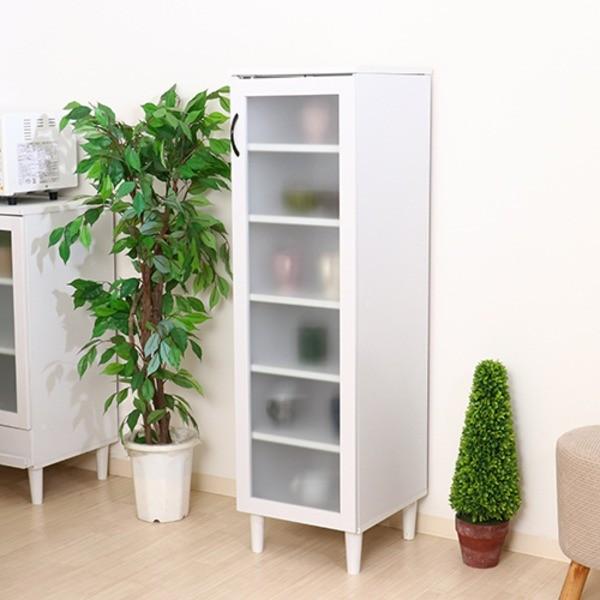 ポイント15倍カップボード キッチン収納 ハイタイプ ホワイト 幅39 5cm 扉付き収納棚6段 脚付き アルト 代引不可 送料無料 Linnex Com Index Php