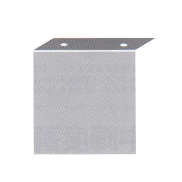 アルミプレート L型突出し用アルミプレート サイズ：200×200×40mm 1mm厚 4Φ穴×2