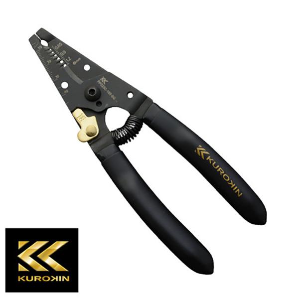 ワイヤーストリッパー (黒金・バネ付き) C型 自火報・弱電用 フジ矢製