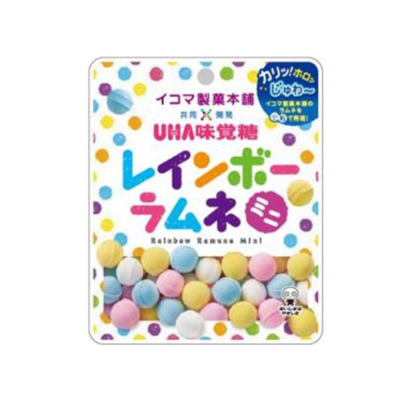 「味覚糖 レインボーラムネミニ」は、見た目も楽しいレインボーカラーの小粒ラムネです。口どけの良いサクッとした食感と、やさしい甘さで、子どもから大人まで食べやすい味わいに仕上げました。小粒サイズで食べやすく、持ち運びや配布にも便利。おやつや気...