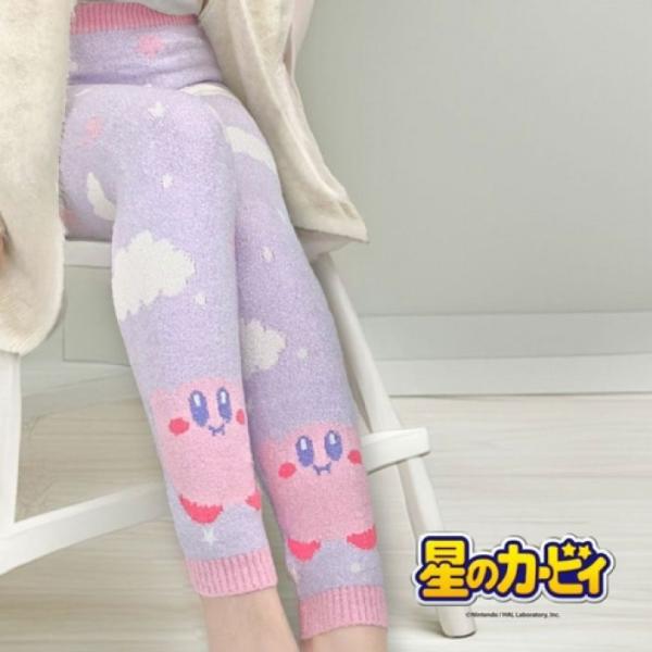 星のカービィ モコモコパンツ 10分丈 T4527837567385　星のカービィ パンツ ルームウェア あったか パジャマ かわいい 冬用 モコモコ カービィ グッズ 爆買