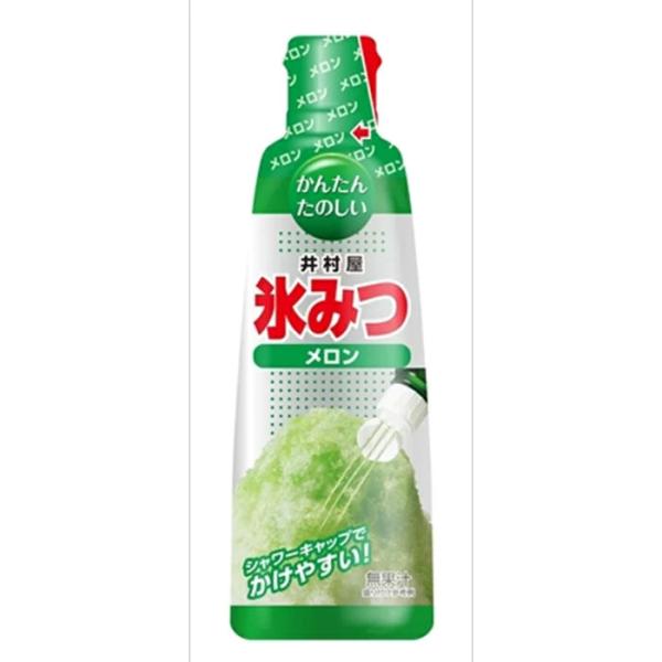 井村屋 氷みつ メロン 330g　T4901006321235 かき氷シロップ ブルーシロップ かき氷用 夏祭り 屋台 イベント デザートシロップ 業務用  メロン味 爆買