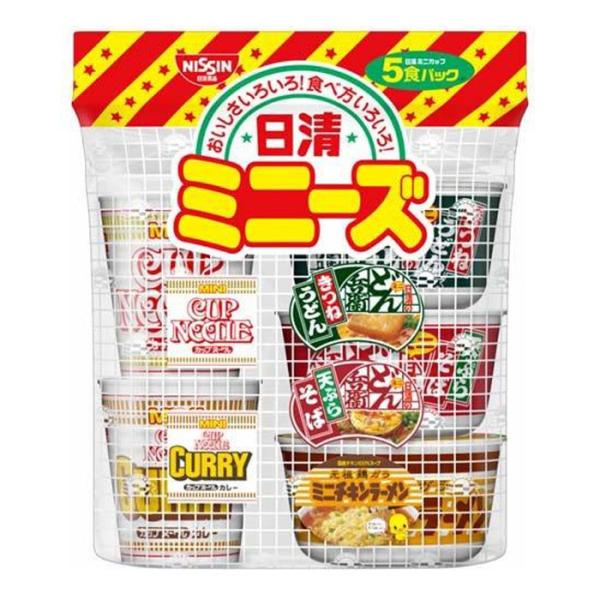 日清食品 日清ミニーズ 5食パック T4902105004128 インスタントカップ麺 カップヌードル カレーヌードル チキンラーメン どん兵衛 うどん そば 爆買