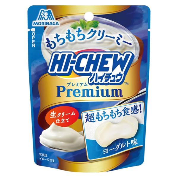 ハイチュウ プレミアム もちもちクリーミー ヨーグルト味 32g T4902888269578　森永製菓 お菓子 お得 おやつ 子供会 お誕生日会  美味しい 安い HI-CHEW