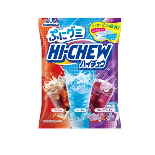 ハイチュウの人気フレーバーが、ぷにぷに食感のグミになって楽しめる「ぷにグミ ハイチュウ ドリンクアソート」。おなじみのハイチュウドリンクの爽やかな味わいを、やわらかく弾力のあるグミで再現しました。口に入れた瞬間に広がるフルーティーな風味と、...