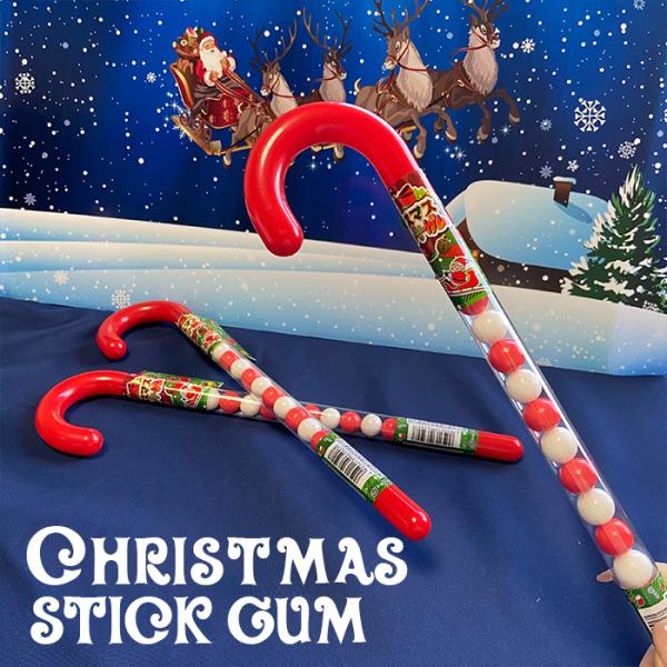 ●赤と白のクリスマスカラーのガムが入ったステッキ！●クリスマスパーティーの装飾にしても可愛い♪【原材料】砂糖（国内製造）、ブドウ糖、澱粉分解物、水飴／ガムベース、増粘剤（アラビアガム）、酸味料、光沢剤、香料、軟化剤、着色料（アカダイコン）※...