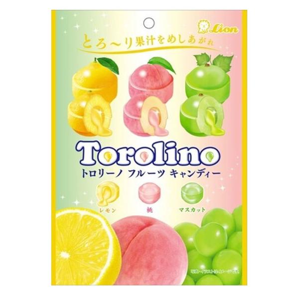 【期間限定特価】ライオン トロリーノフルーツキャンディー52g 4903939020575 フルーツキャンディー キャンディ 飴 アソートキャンディー フルーツ飴 爆買
