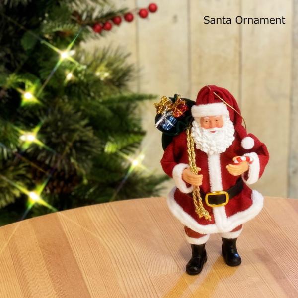 クリスマスオーナメント　17cmサンタオーナメント
