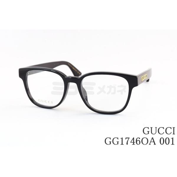 GUCCI（グッチ） メガネ GG1746OA 001 ウェリントン メンズ レデイース