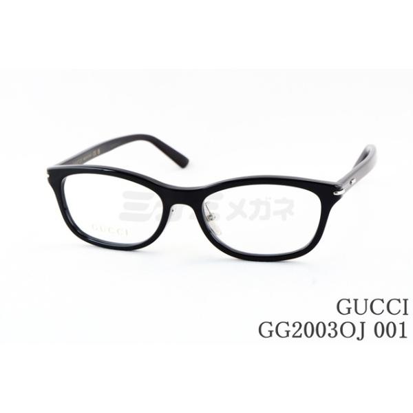 GUCCI（グッチ） メガネ GG2003OJ 001 スクエア テキストロゴ メンズ