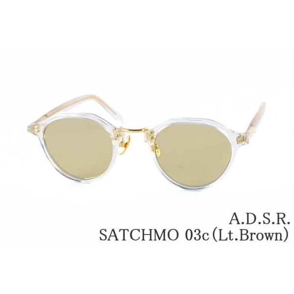 A.D.S.R.（エーディーエスアール） クリア サングラス SATCHMO 03c 47