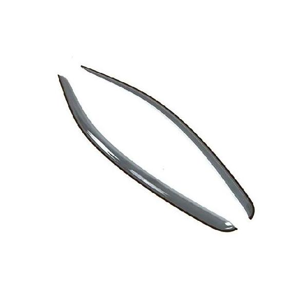 Tuningpros LWD2-185 外付けウィンドウバイザー ディフレクター レインガード ライトグレー 2個セット 2005-2009 フォード マスタン