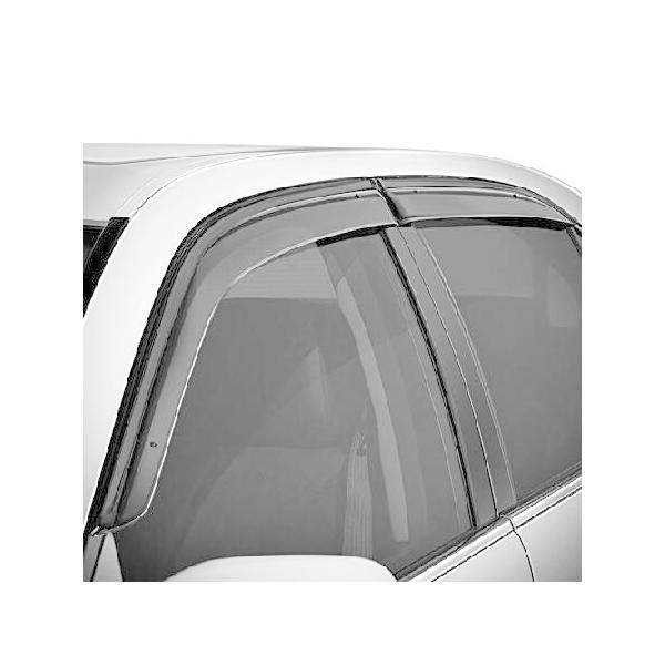 Wellvisors ウィンドウバイザー ウィンドディフレクター クライスラー300C 2011-2023 レインガード ブラックトリム 3-847CY004