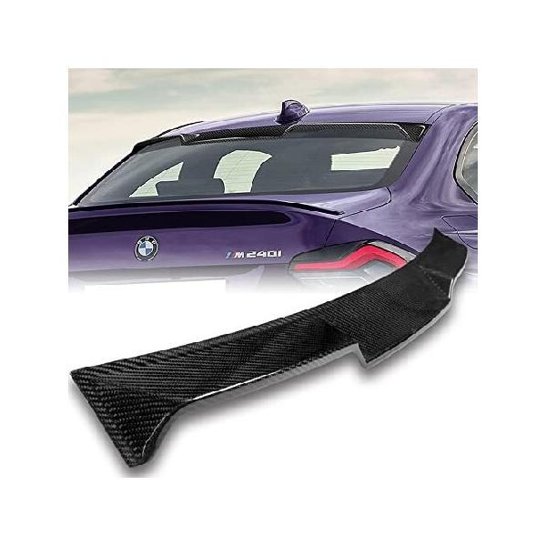 Q1-TECH、リアウィンドウルーフスポイラー 2022-2024 BMW (G42) 2シリーズ 220i 230i M2 M240i クーペ リアル3K カ