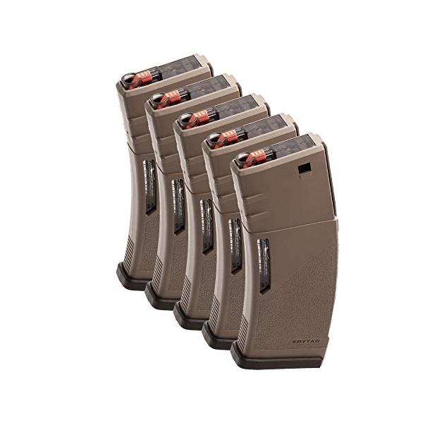 KRYTAC][M4 ポリマーマガジン][150連][FDE][5本入り]ノーマルマガジン