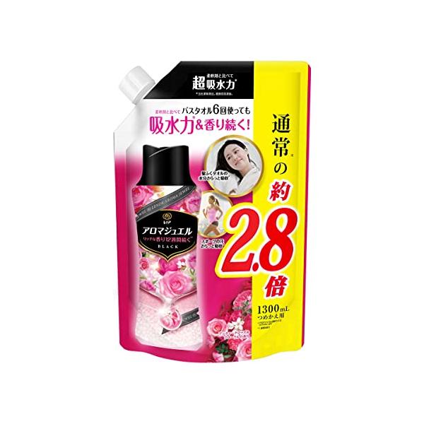 他サイト： レノア ハピネス アロマジュエル 香り付け専用ビーズ アンティークローズ&amp;フローラル 詰め替え 大容量 1,300mLの商品画像