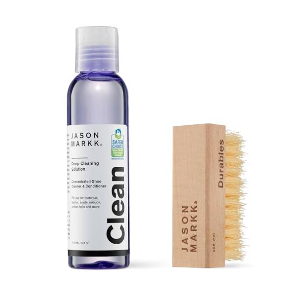 他サイト： [ジェイソンマーク] ESSENTIAL KIT スニーカークリーナー 118ml 約100足分 ブラシセット レザー スウェード ヌバック コットの商品画像