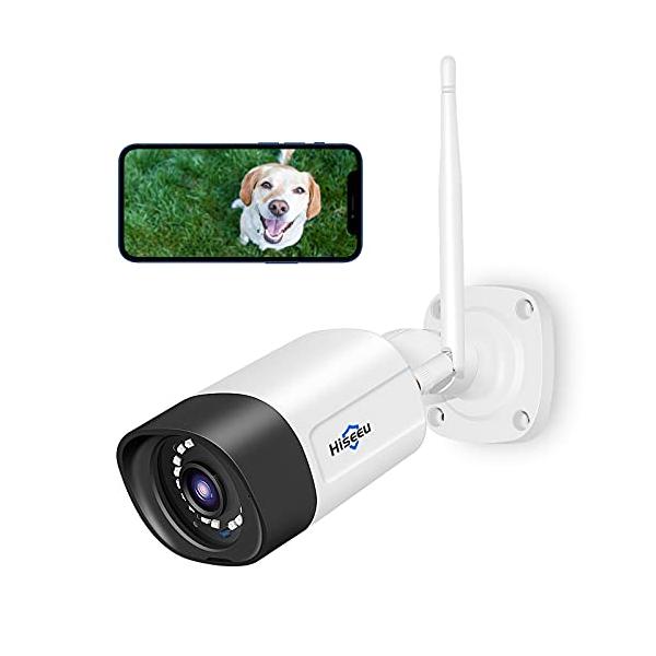 他サイト： wifi増強版 500画素 防犯カメラ ネットワークカメラ IP66級防水防塵/双方向音声/遠隔監視 屋外 屋内無線接続カメラ（Hiseeu製NVRの商品画像