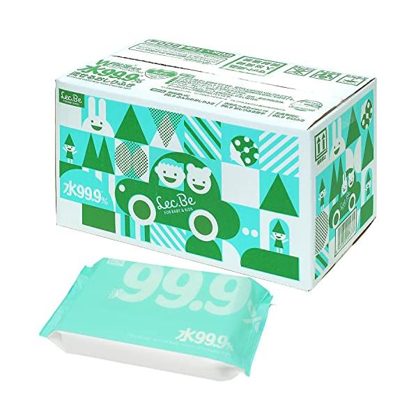 他サイト： レック(LEC) 純水ベビーケア 純水 99.9% トイレに流せる おしりふき 日本製 赤ちゃん コラーゲン 保湿成分配合 流せるおしりふき 60枚の商品画像