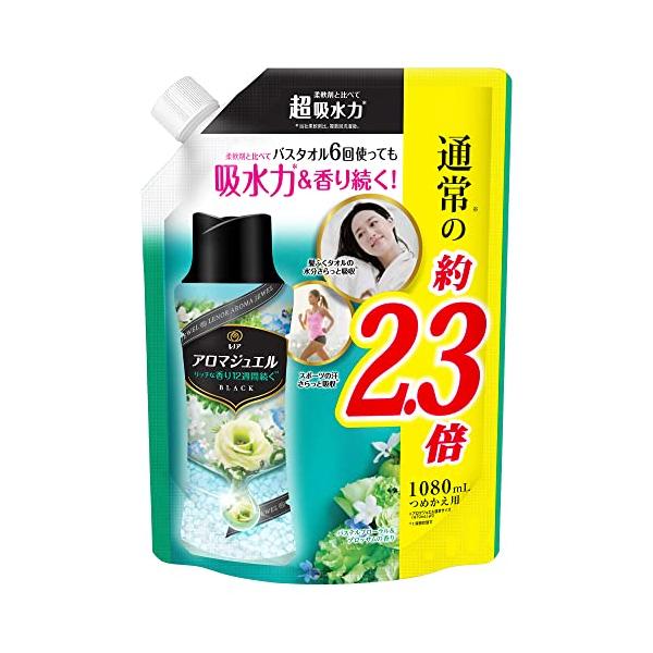 他サイト： レノア ハピネス アロマジュエル 香り付け専用ビーズ パステルフローラル&amp;ブロッサム 詰め替え 特大 1,080mLの商品画像